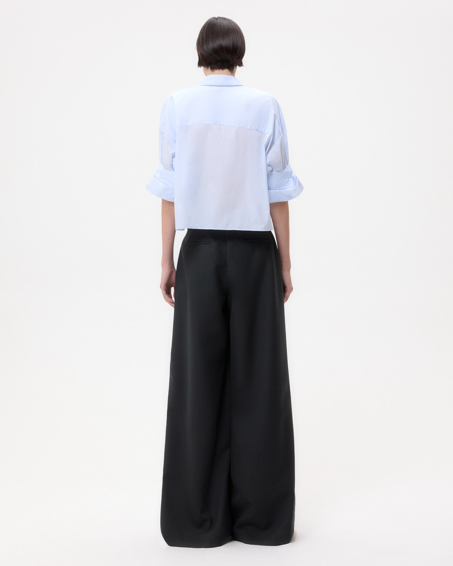 TWP Baby blue Next Ex Shirt in Superfine Cotton view 5