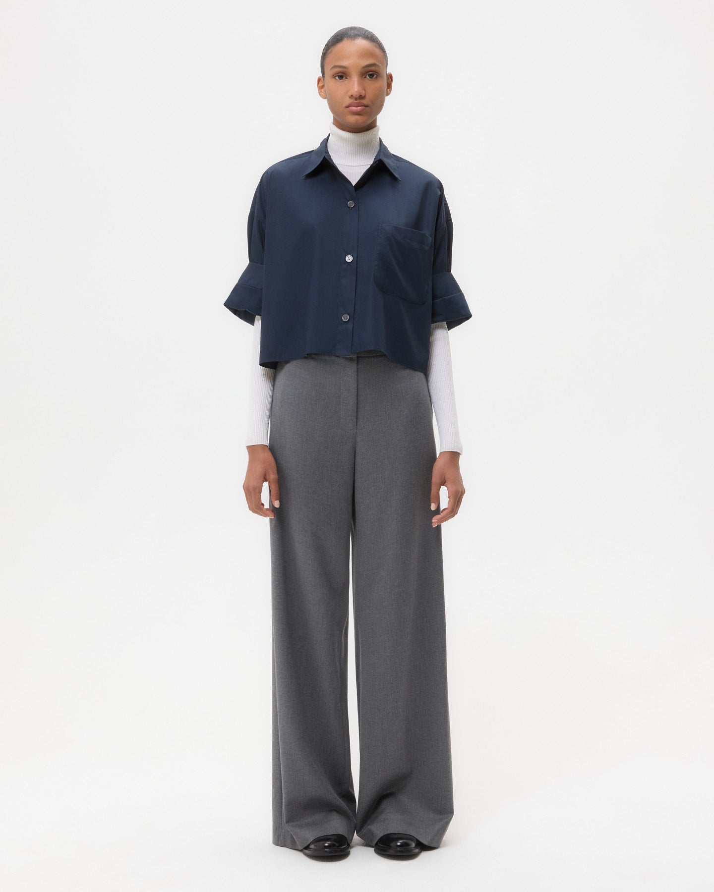 TWP Midnight Next Ex Shirt in superfine cotton view 6