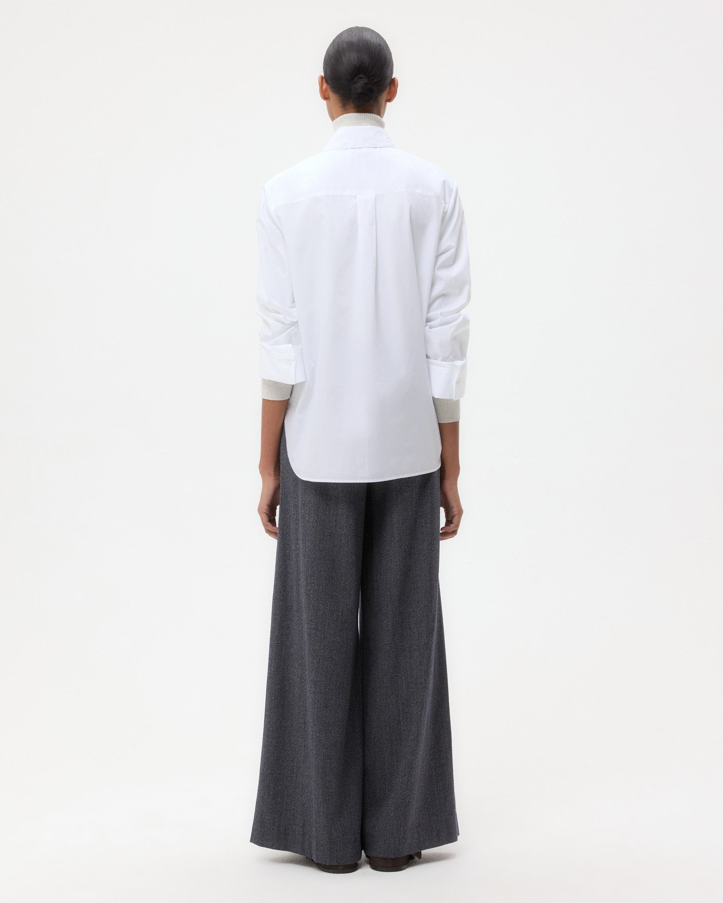 TWP White Boyfriend Shirt in Superfine Cotton view 5