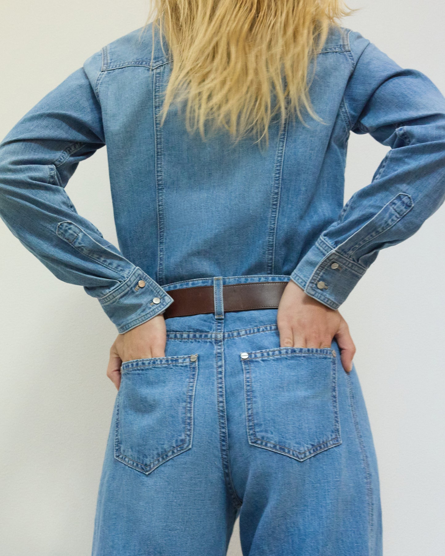 TWP Vintage wash West 11th St. Jean in Linen Cotton Denim view 4