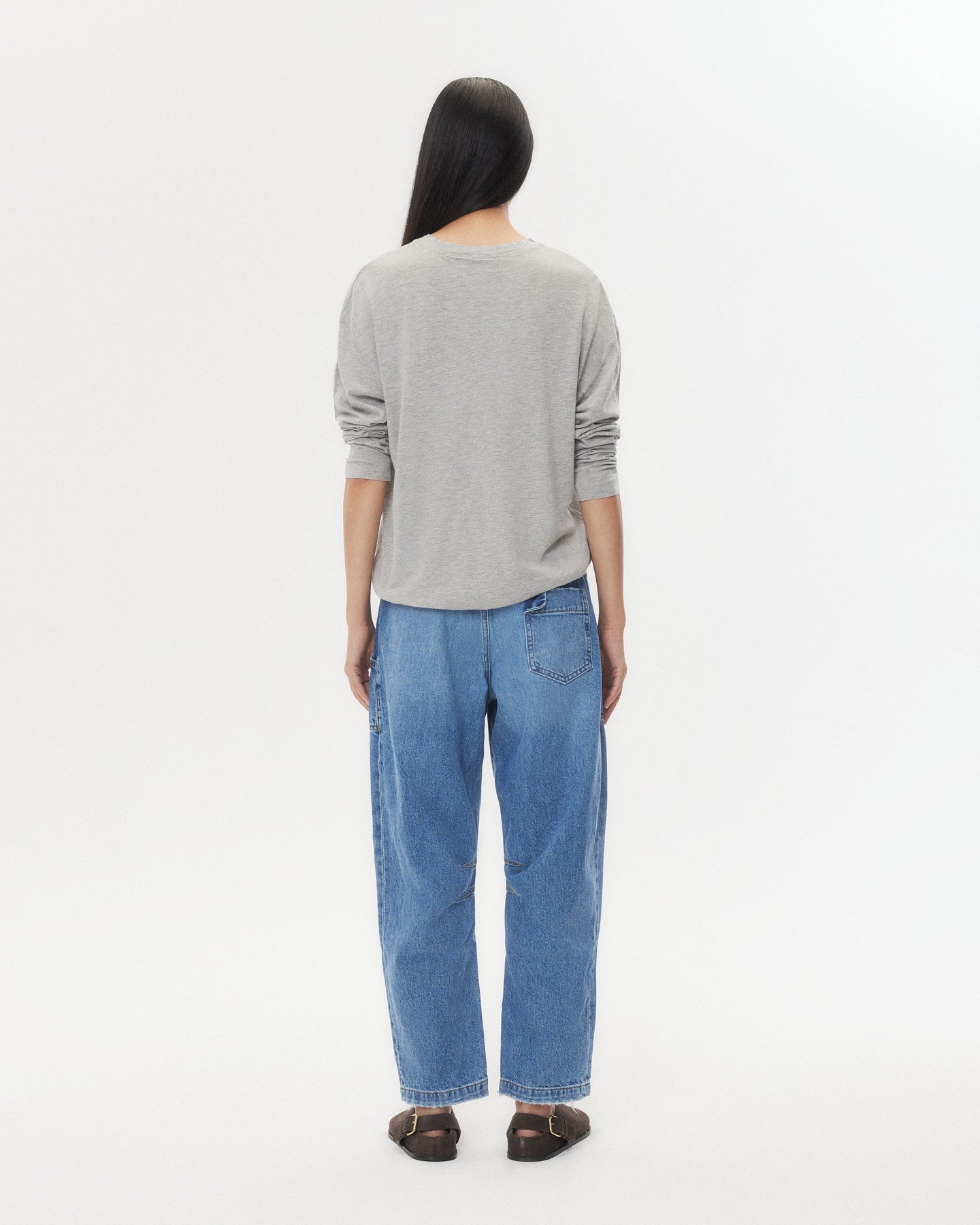 TWP Vintage wash Jetties Beach Jean in Vintage Wash Denim view 6