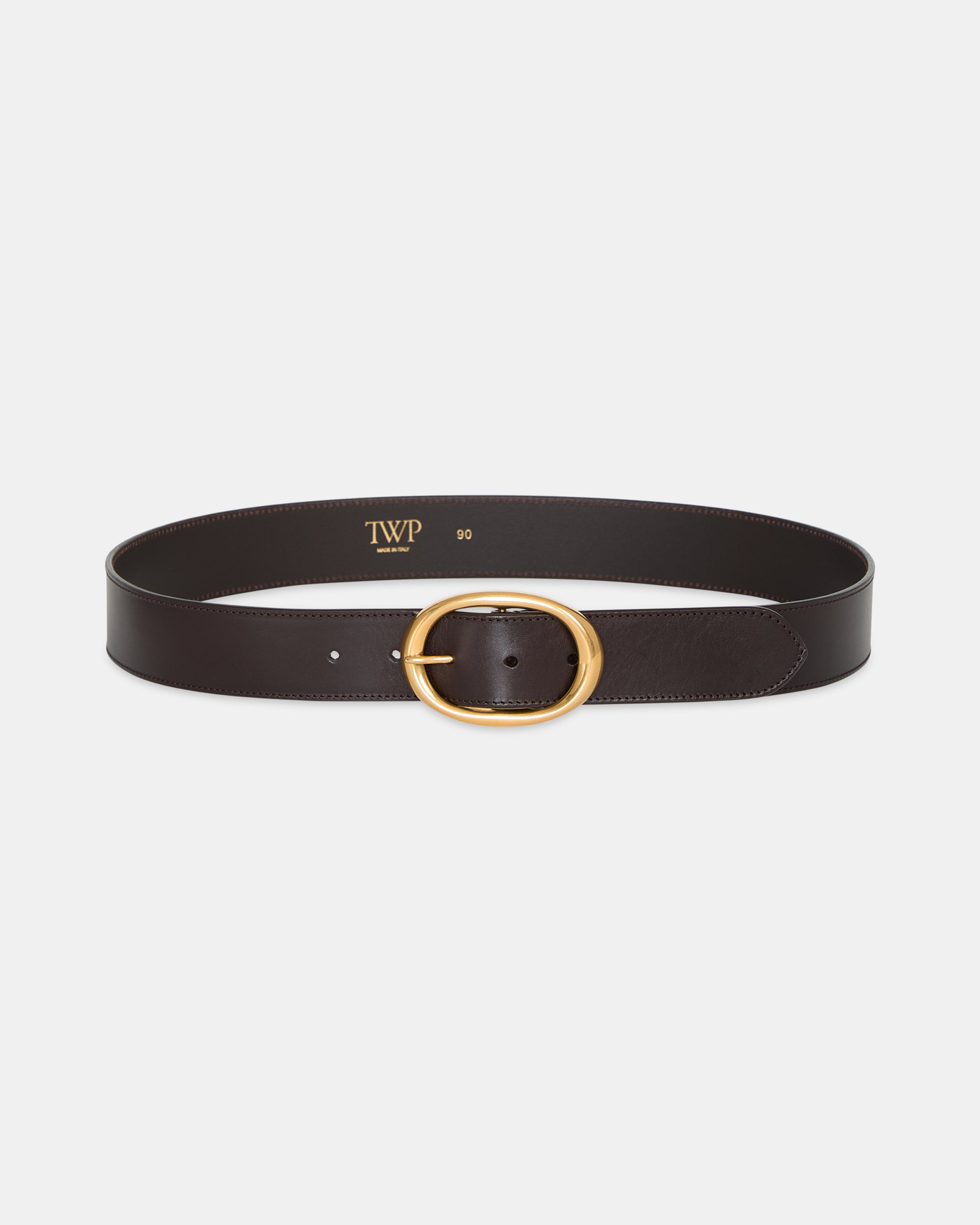 Dakota Wide Belt in Vachetta Leather | TWP