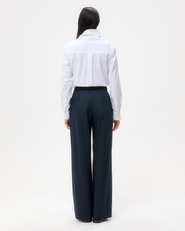 TWP Insignia blue Sulli Pant in Stretch Wool view 5