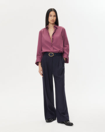 TWP Midnight Sulli Pant in Micro Herringbone Suiting view 3