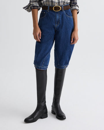 TWP Dark stone Jodhpur in Denim view 2