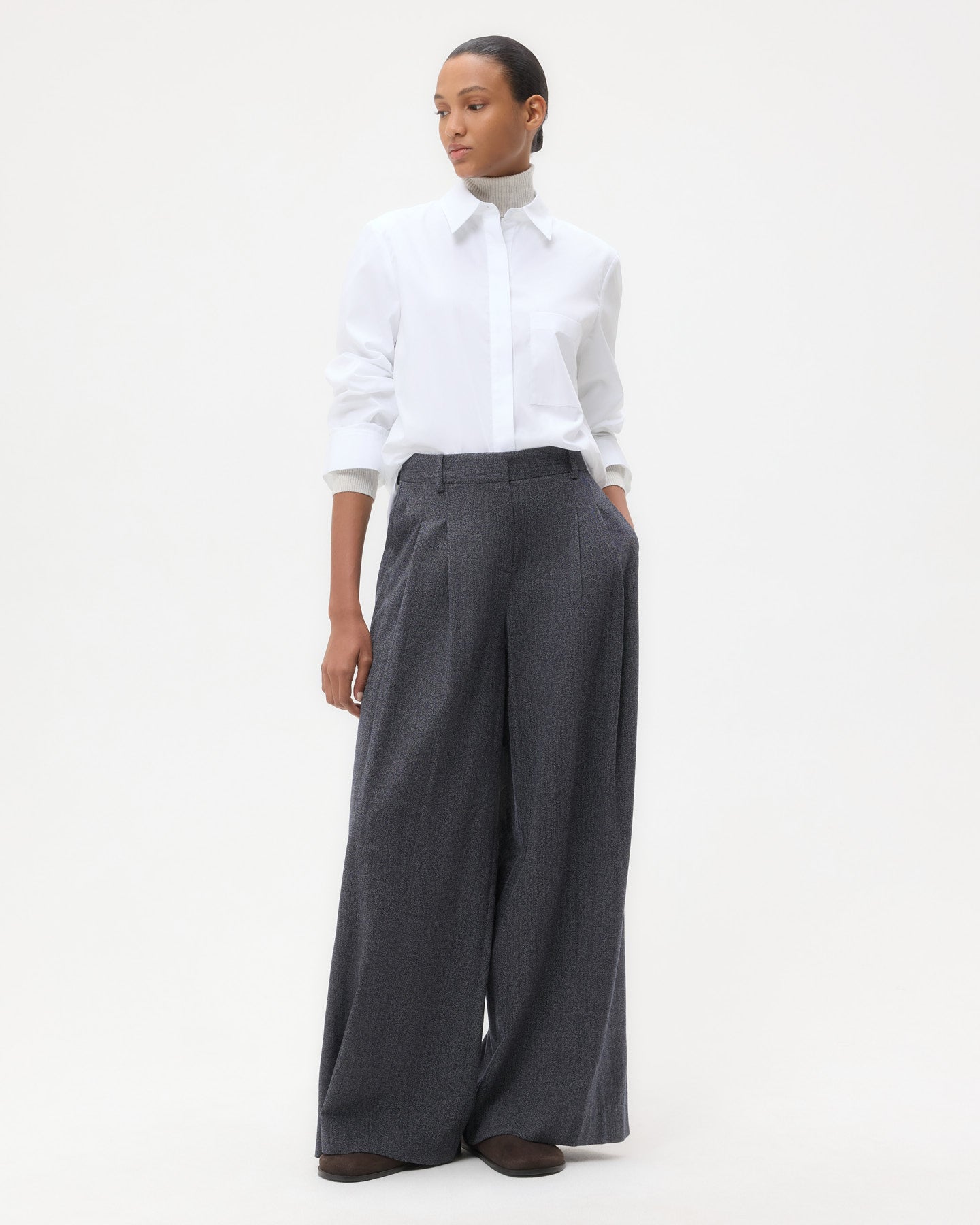 TWP Midnight melange Next Didi in Stretch Wool view 6