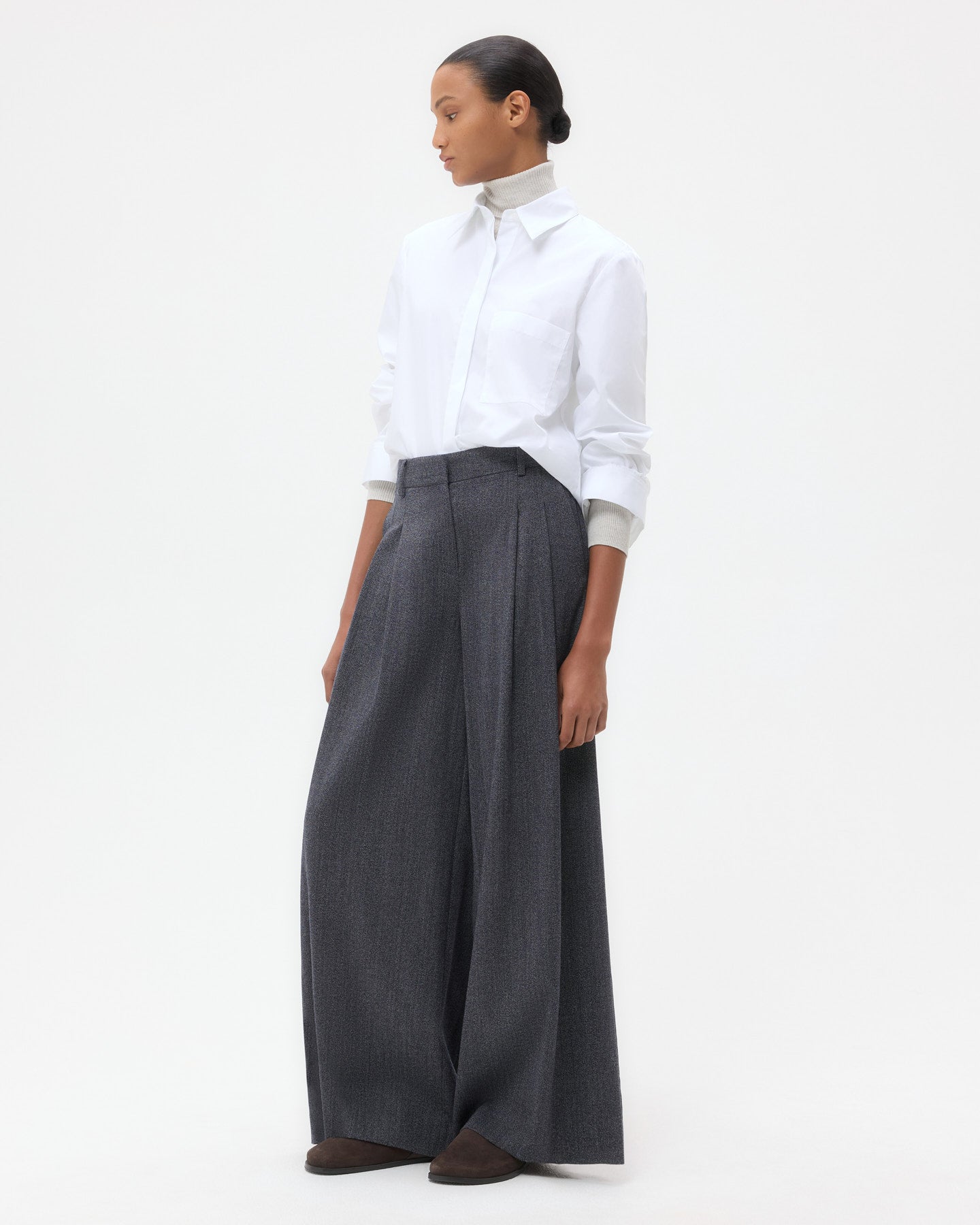 TWP Midnight melange Next Didi in Stretch Wool view 4