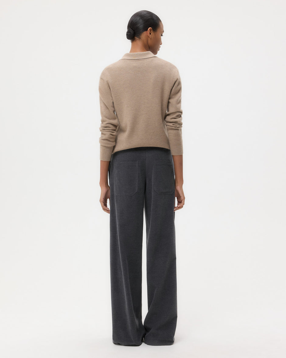 TWP Charcoal heather grey Dylan Pant in Corduroy view 5