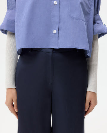 TWP Parisian night Downing in Pant Hammered Viscose Satin view 4