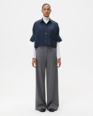 TWP Medium heather grey Downing Pant in Stretch Wool view 6