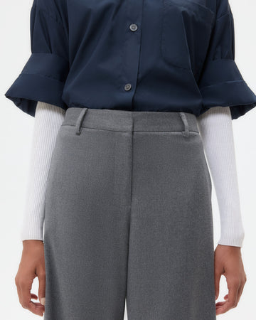 TWP Medium heather grey Downing Pant in Stretch Wool view 5