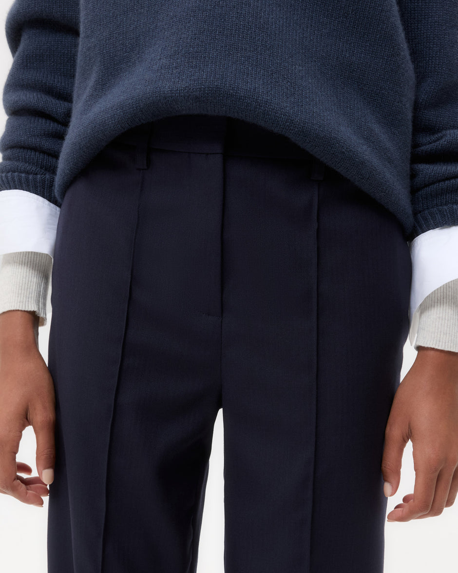 TWP Midnight Harrison Pant in Stretch Wool view 3