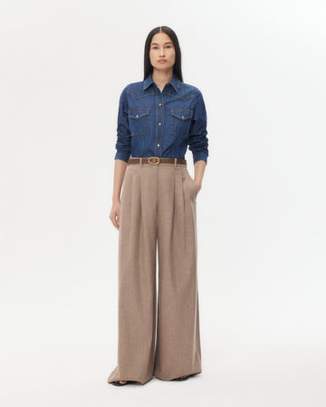 TWP Timber wolf mult Avery Pant in Stretch Wool view 2