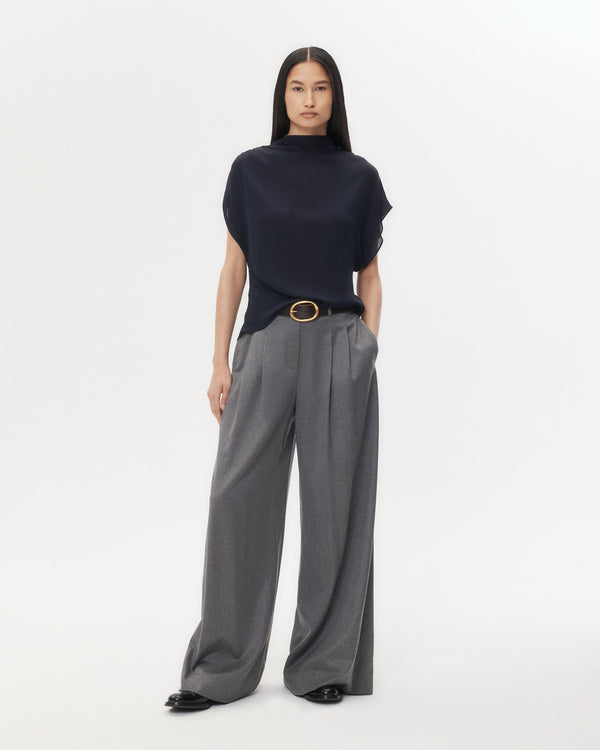 TWP Medium heather grey Avery Pant in Modern Viscose Wool view 1