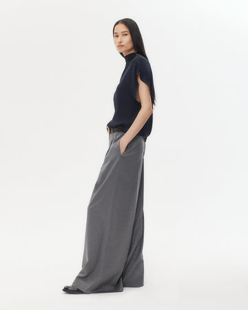 TWP Medium heather grey Avery Pant in Modern Viscose Wool view 4