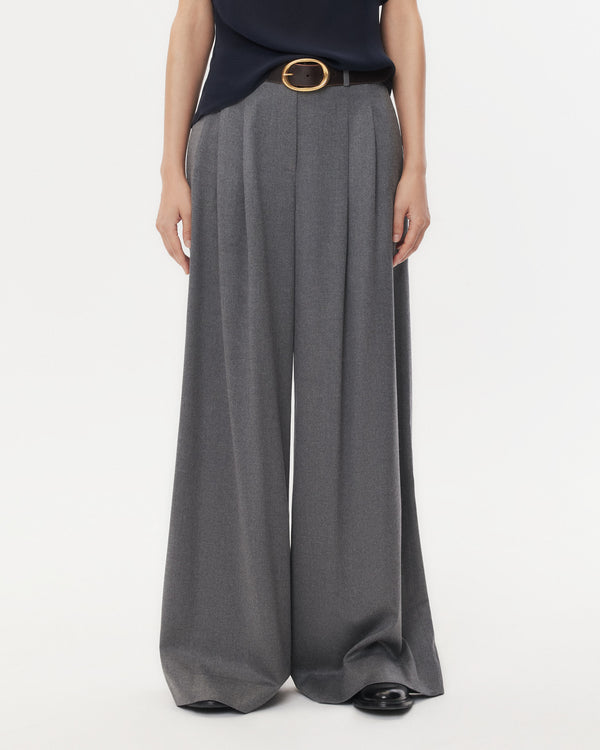 TWP Medium heather grey Avery Pant in Modern Viscose Wool view 3