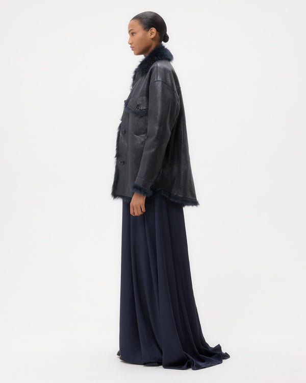 TWP Midnight Aspen Jacket in Shearling view 4