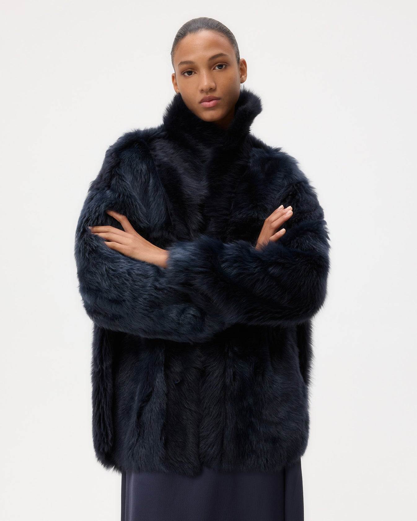 TWP Midnight Aspen Jacket in Shearling view 5