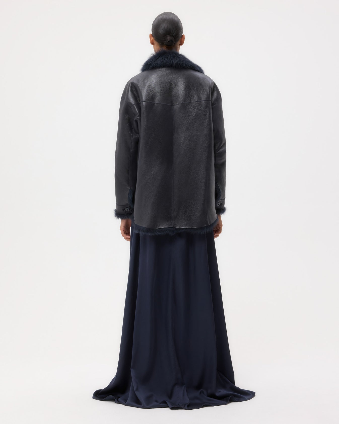 TWP Midnight Aspen Jacket in Shearling view 6