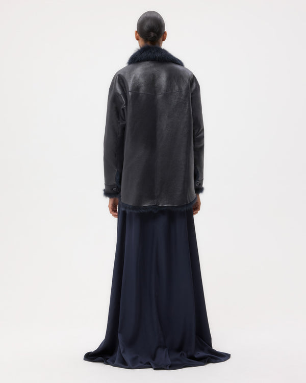 TWP Midnight Aspen Jacket in Shearling view 6