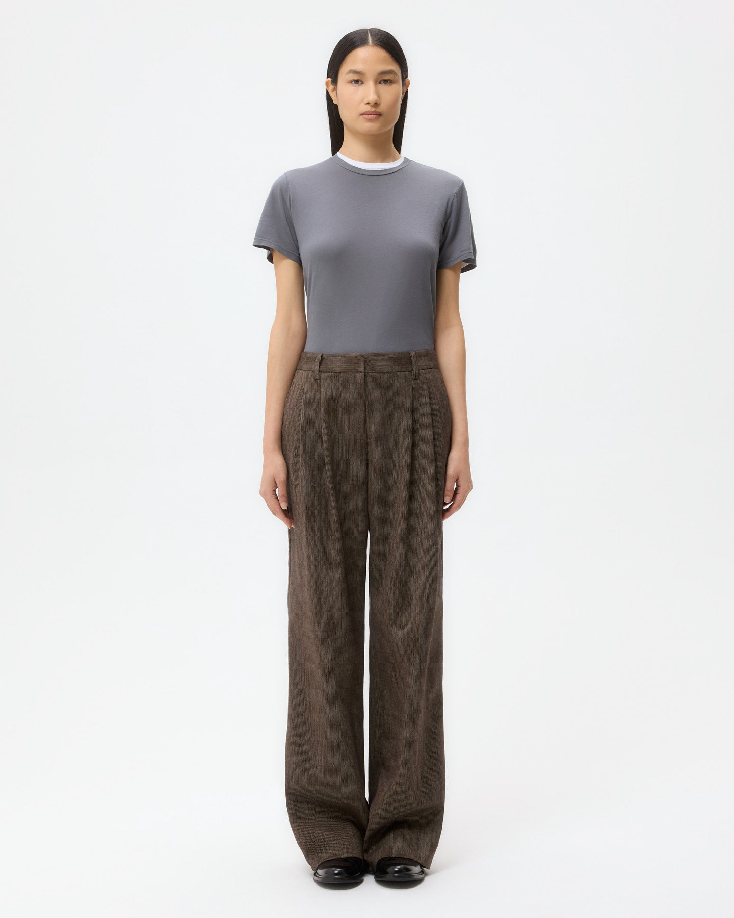 TWP Charcoal His Tee in Supima Cotton view 6