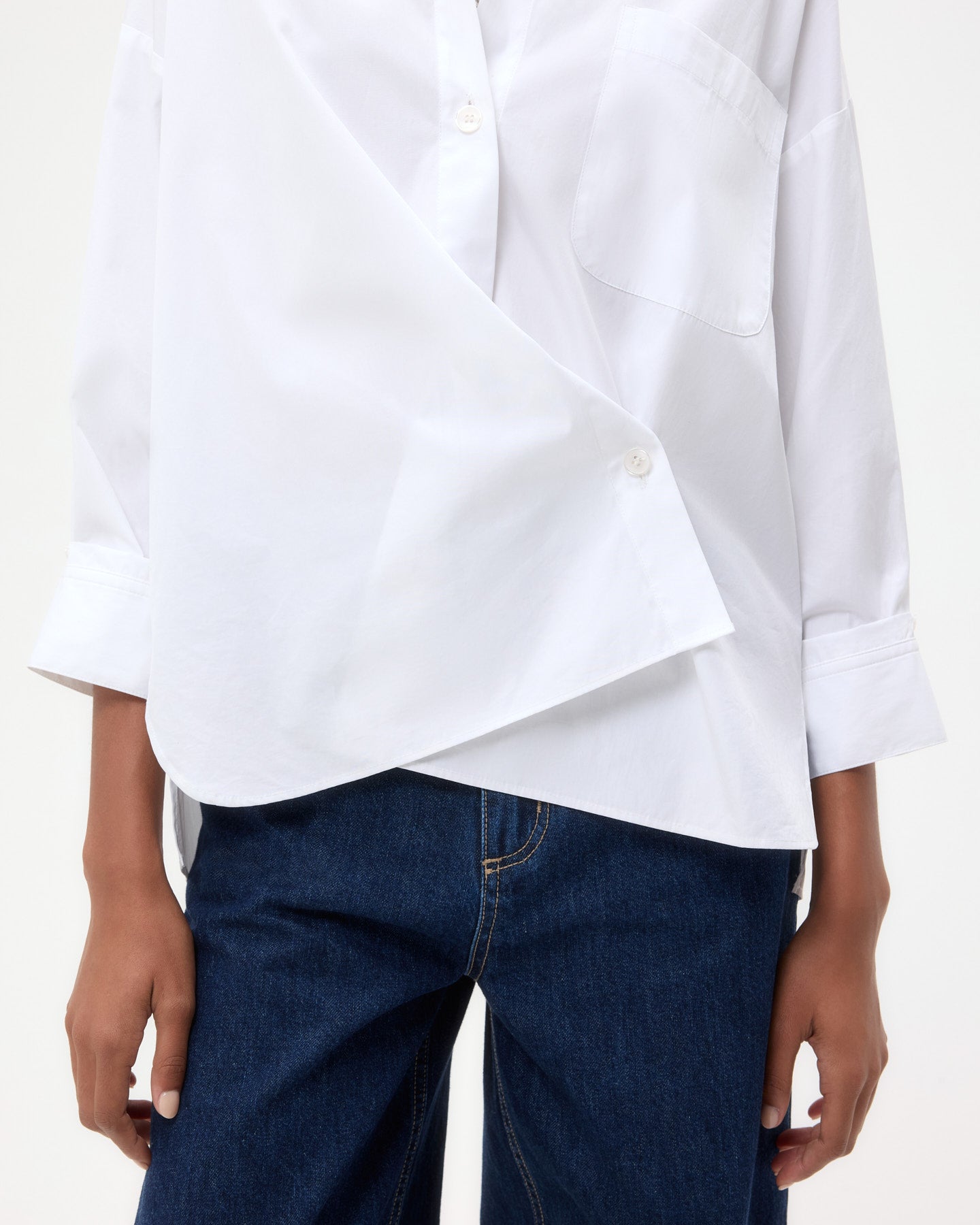 TWP White New Earl in Super Compact Poplin view 2