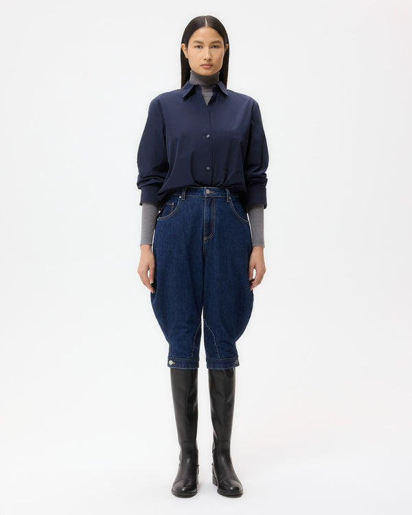 TWP Midnight Next Morning Shirt in Super Compact Poplin view 6