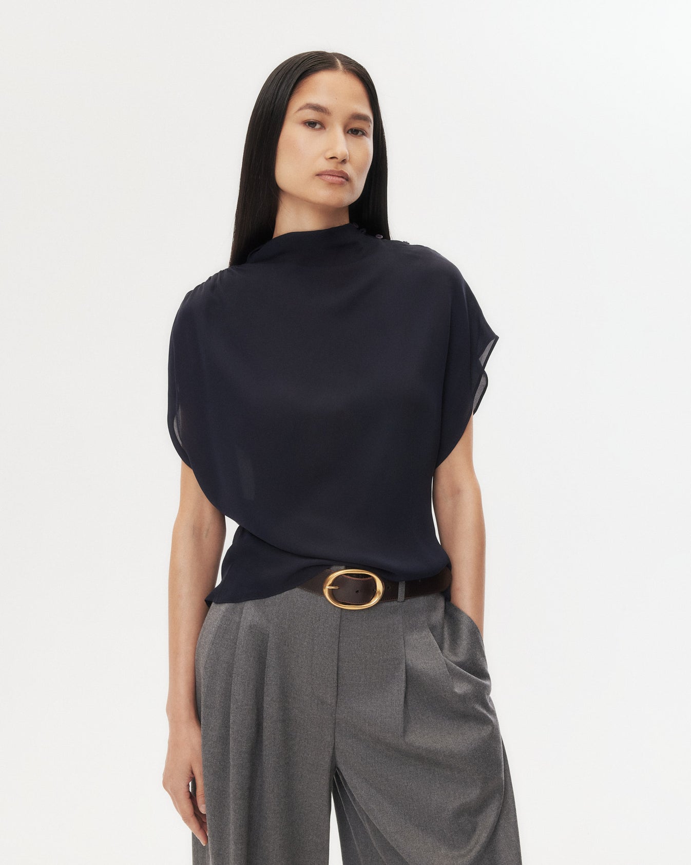 TWP Midnight Wish You Would Top in Silk Georgette view 2