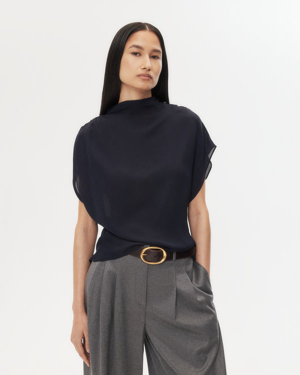 TWP Midnight Wish You Would Top in Silk Georgette view 2