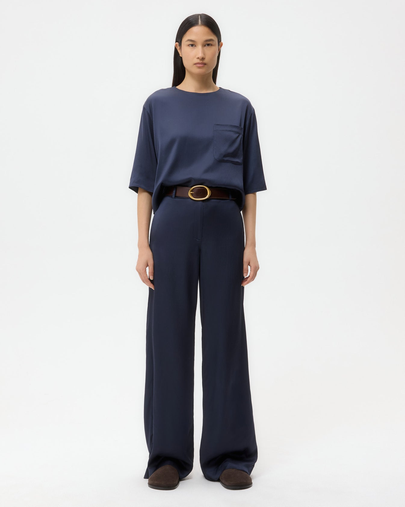 TWP Parisian night Ex T in Hammered Viscose Satin view 5