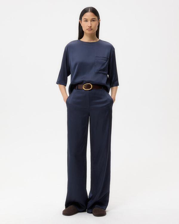 TWP Parisian night Ex T in Hammered Viscose Satin view 3