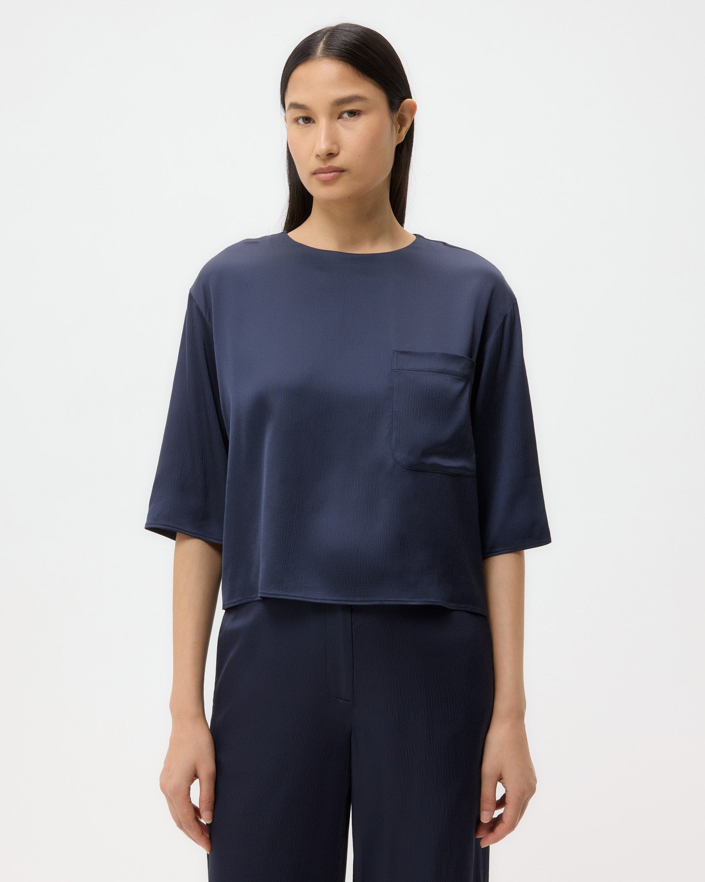 TWP Parisian night Ex T in Hammered Viscose Satin view 2