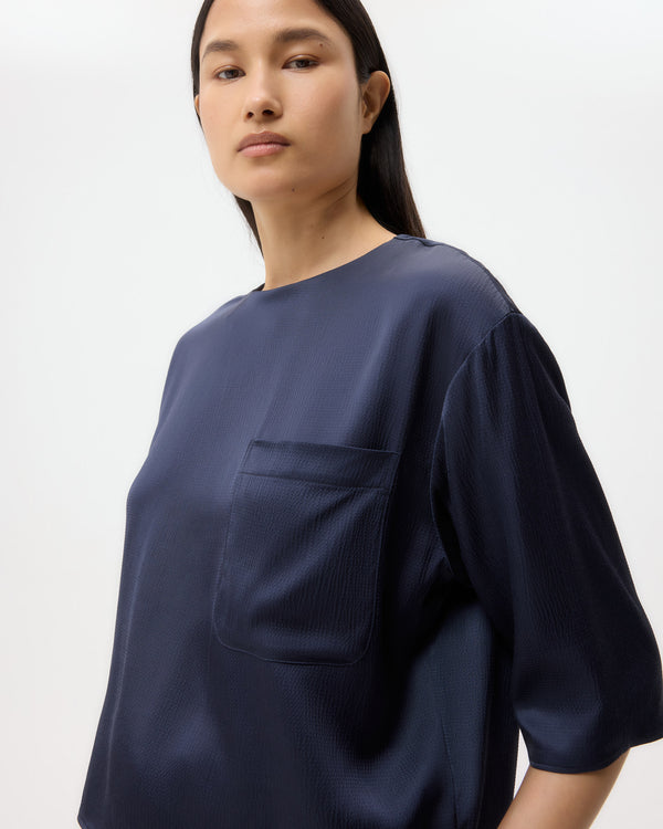 TWP Parisian night Ex T in Hammered Viscose Satin view 1