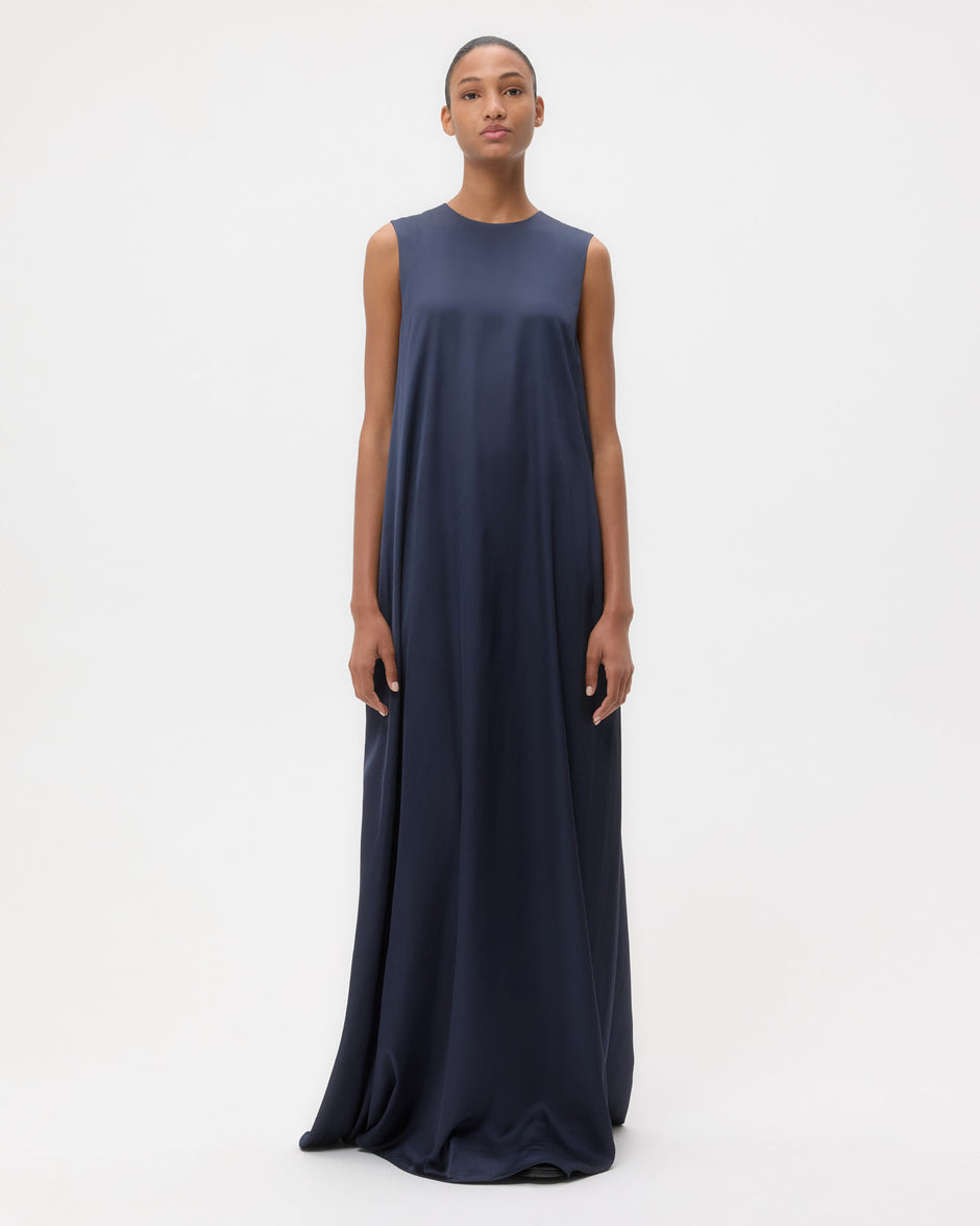 TWP Parisian night Capitol Dress in Hammered Viscose Satin view 6