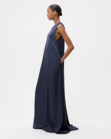 TWP Parisian night Capitol Dress in Hammered Viscose Satin view 2