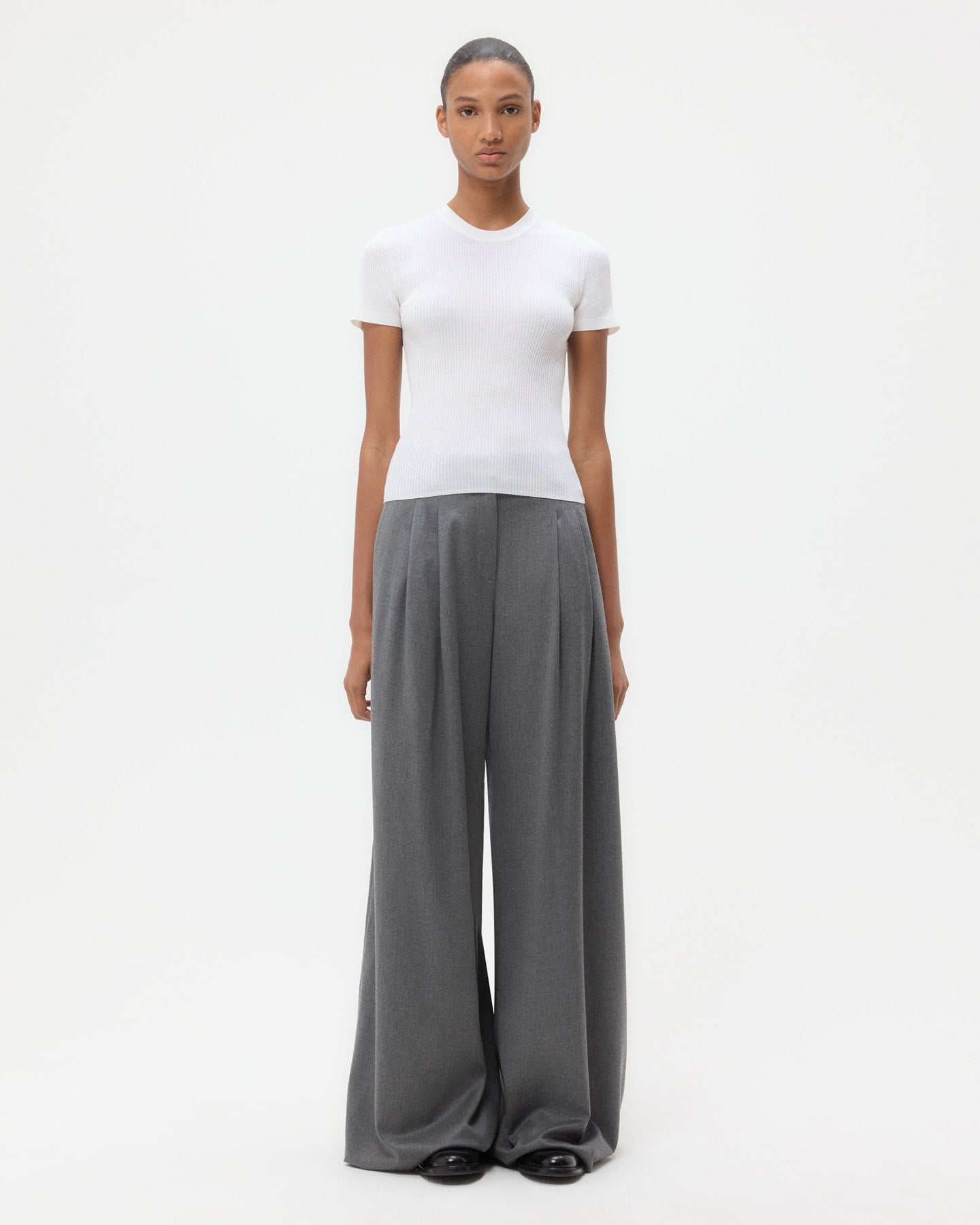 TWP Ivory Tease Top in Ribbed Cotton Knit view 6