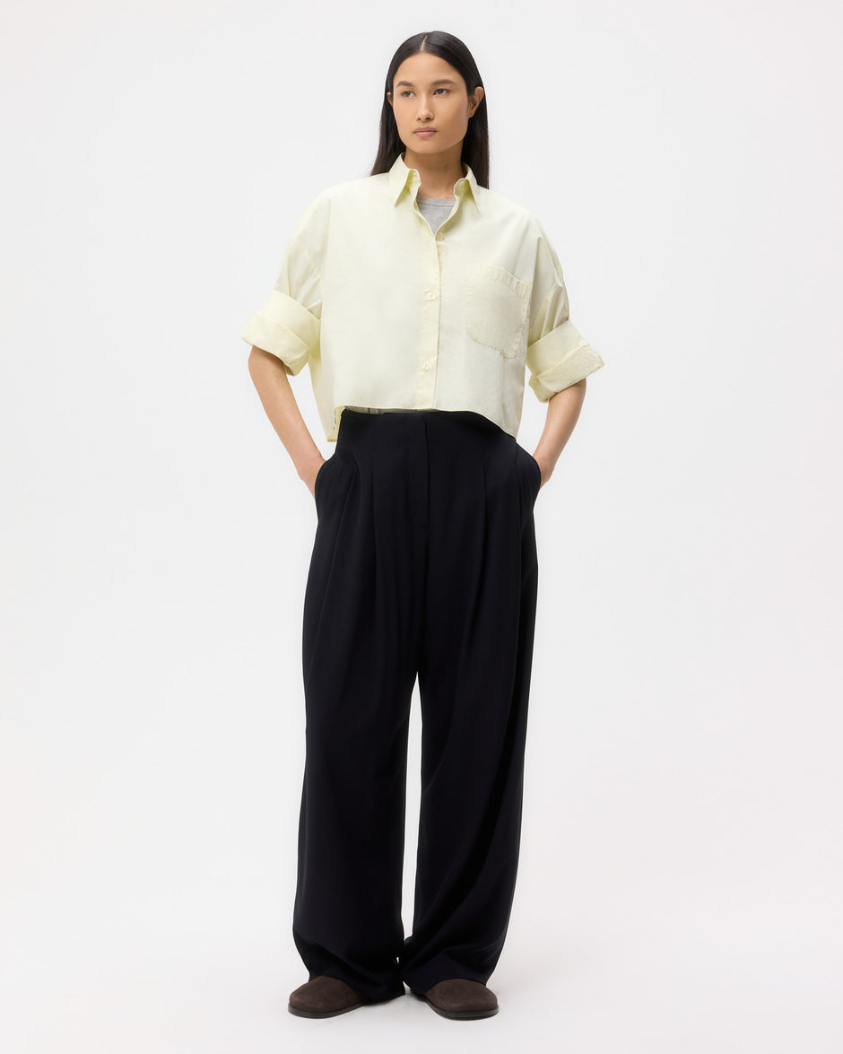 TWP Midnight Carrie's Trouser in Drapey Wool Crepe view 6