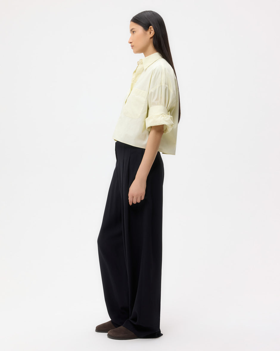 TWP Midnight Carrie's Trouser in Drapey Wool Crepe view 3