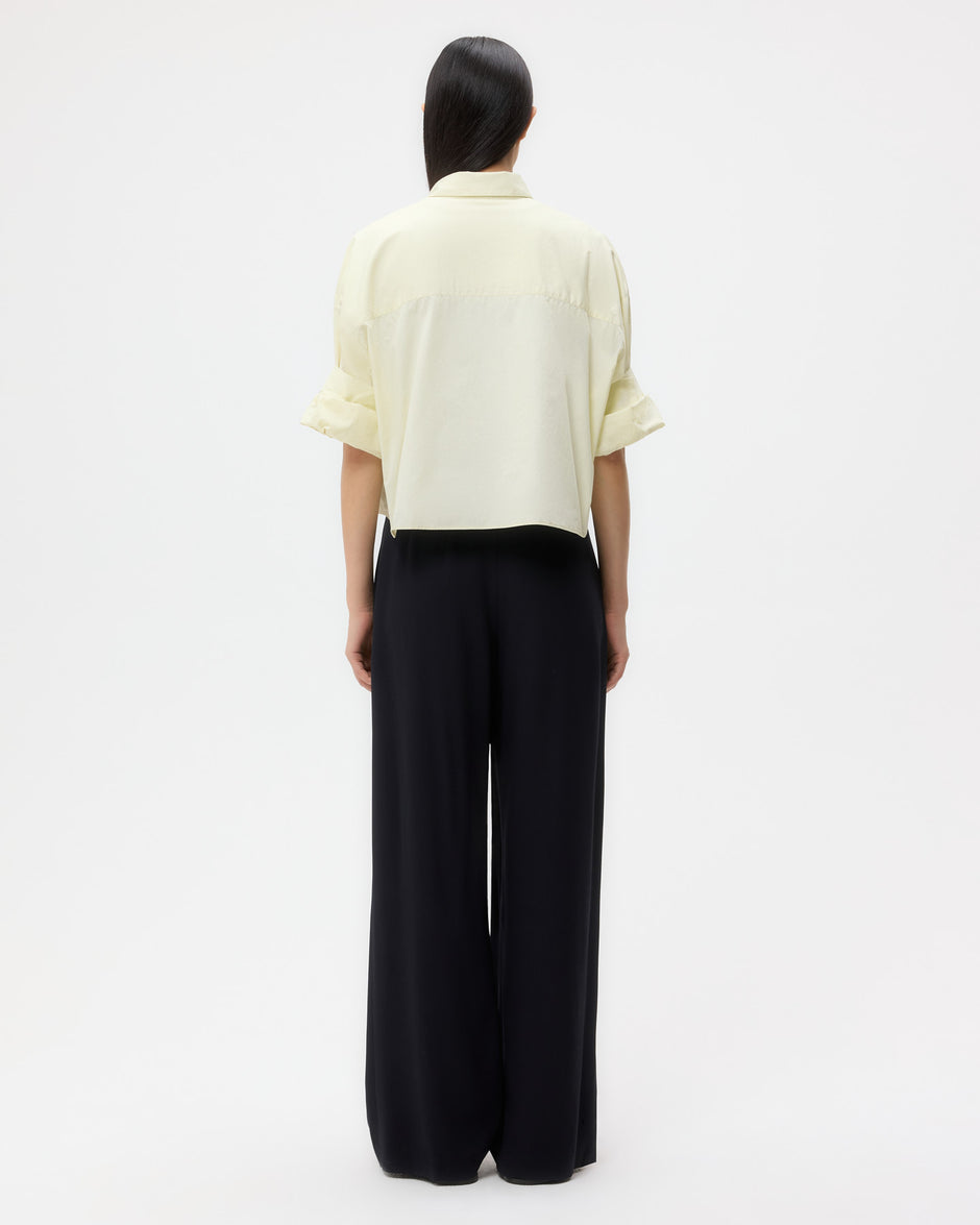 TWP Midnight Carrie's Trouser in Drapey Wool Crepe view 5