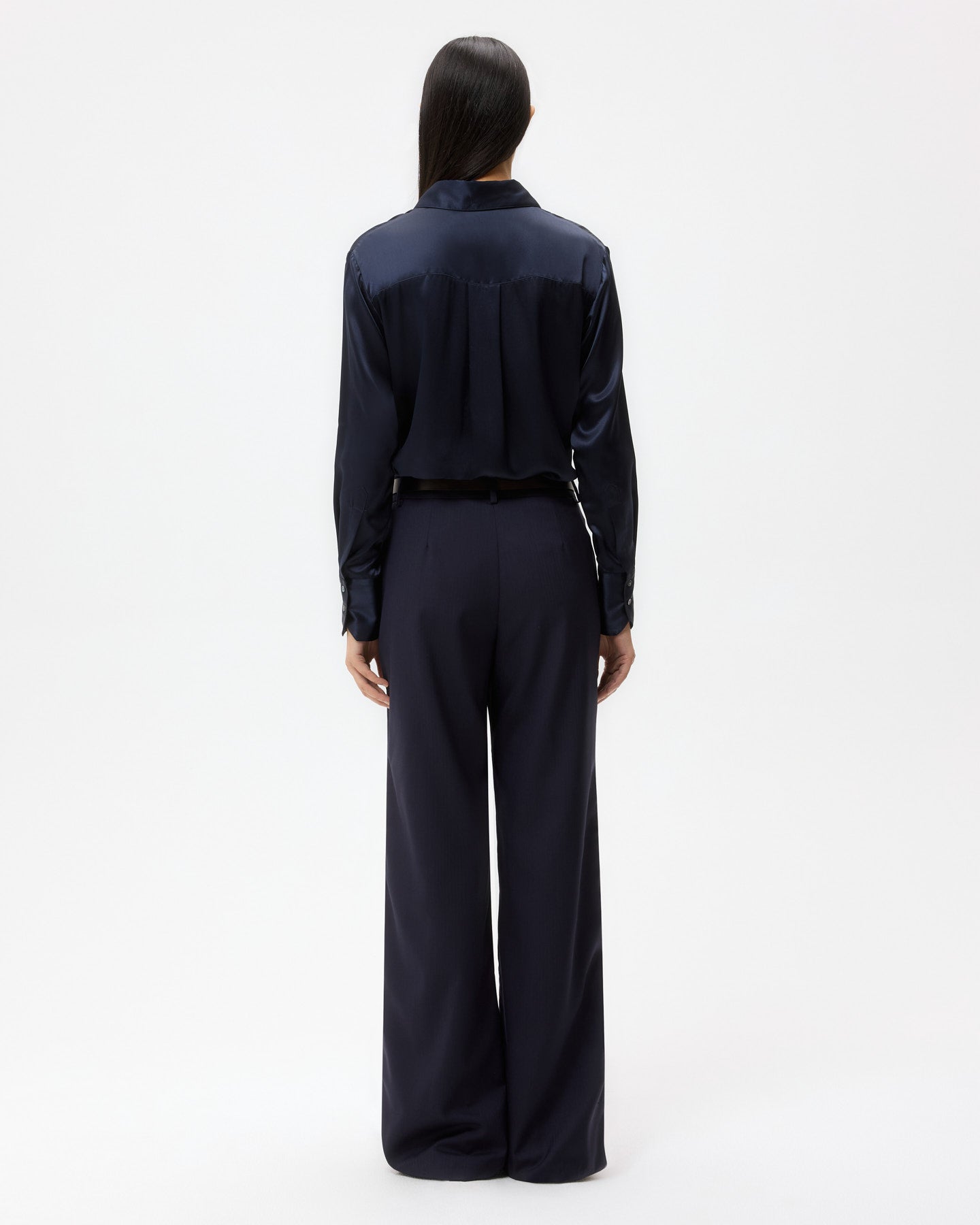 TWP Midnight Sulli Pant in Micro Herringbone Suiting view 5