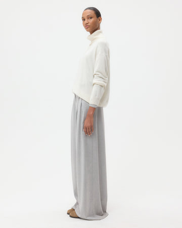 TWP Light heather grey Avery Pant in Viscose Wool Suiting view 4