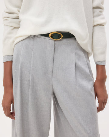 TWP Light heather grey Avery Pant in Viscose Wool Suiting view 3