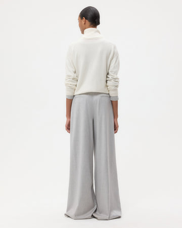 TWP Light heather grey Avery Pant in Viscose Wool Suiting view 5