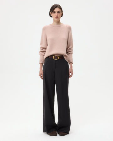 TWP Charcoal Downing Pant in Micro Herringbone Wool Suiting view 2