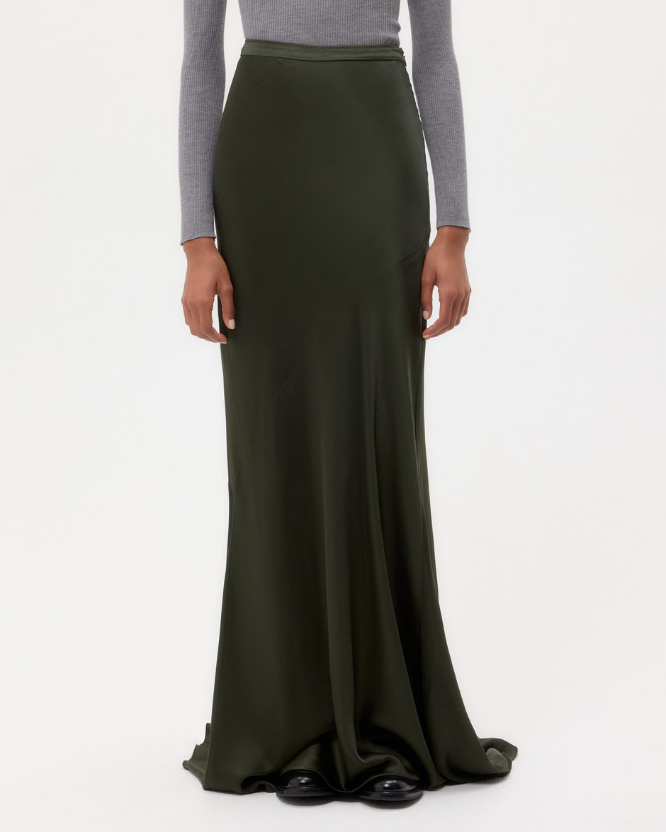 TWP Duffle bag My Endless Love Skirt in Shiny Satin view 3
