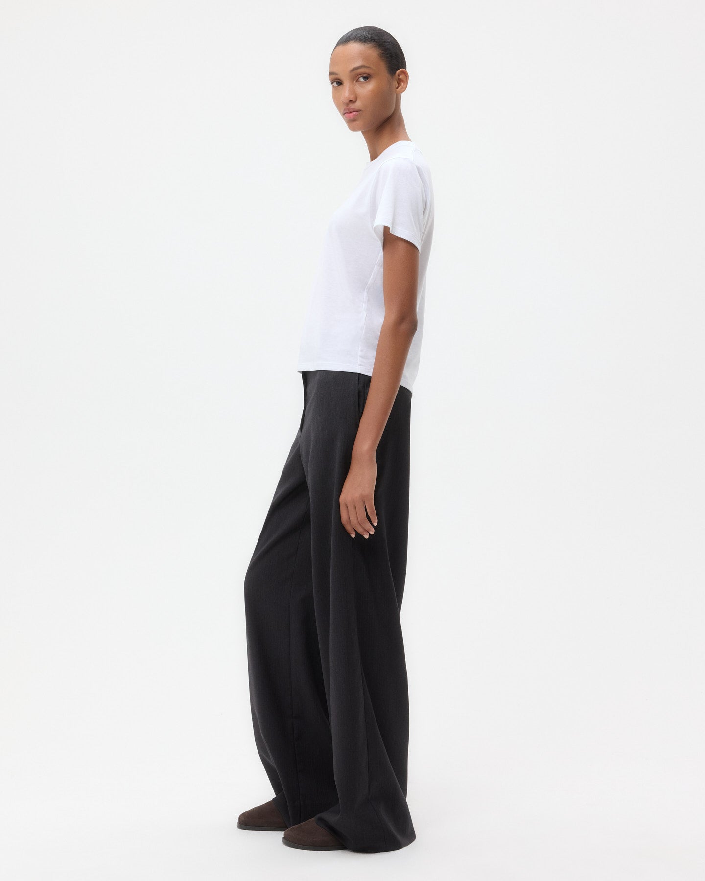 TWP White His Tee in Supima Cotton view 4