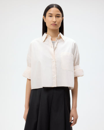 TWP Pink tint Next Ex Shirt in Superfine Cotton view 1