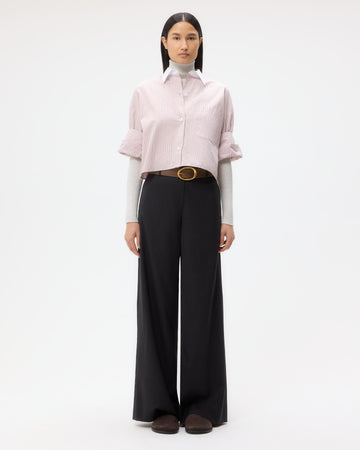 TWP Spanish villa/white Next Ex Shirt in Classic Barre Striped Cotton view 6