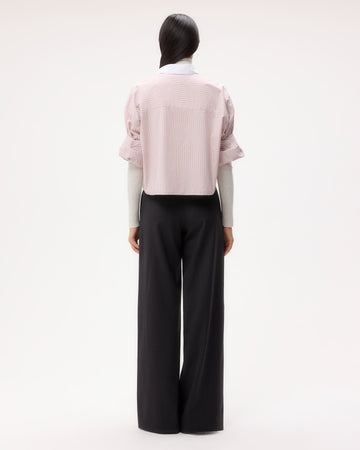 TWP Spanish villa/white Next Ex Shirt in Classic Barre Striped Cotton view 5