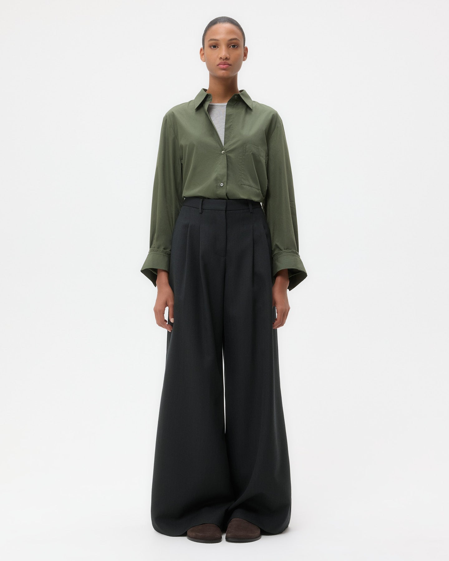 TWP Duffle bag Next Morning Shirt in Superfine Cotton Shirting view 6